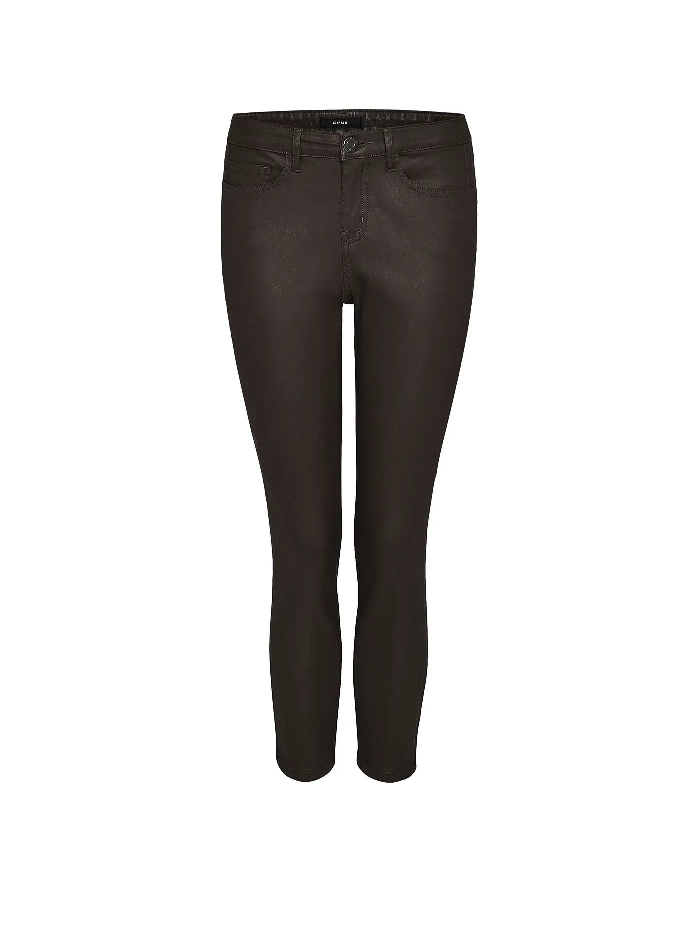 OPUS | Jeans Skinny Fit EMILY ZIP | braun